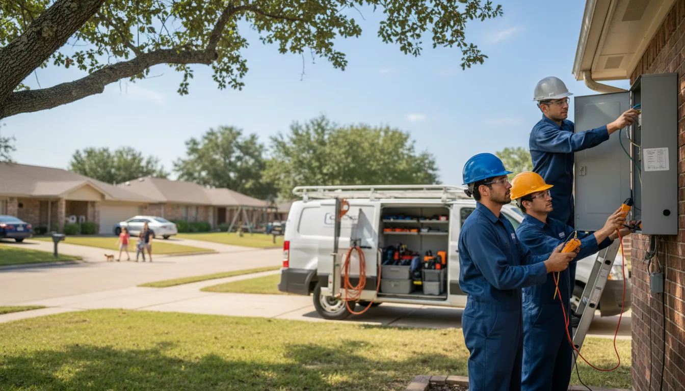 Certified electrician providing emergency electrical services in Carnegie, OK